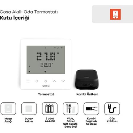 Kablosuz Kombi Kontrolü Sağlayan Akıllı Oda Termostatı