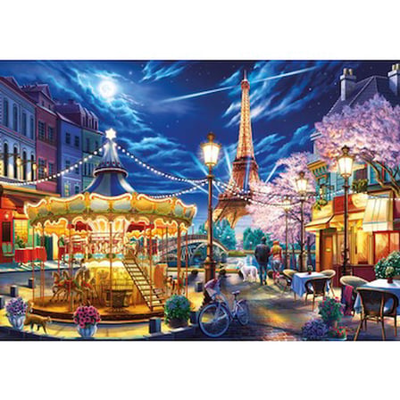 1000 Parça Paris'in Gece Işıkları Temalı Yapboz