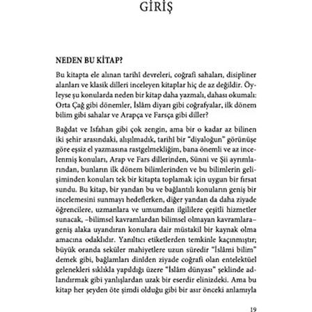 Bağdat ve Isfahan Üzerine Tarihi Anlatılar