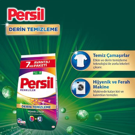7kg Renkliler İçin Toz Çamaşır Deterjanı