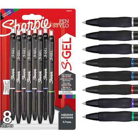 Jel Mürekkepli Kalem 0.7 mm, 8'li Set ile Akıcı Yazım