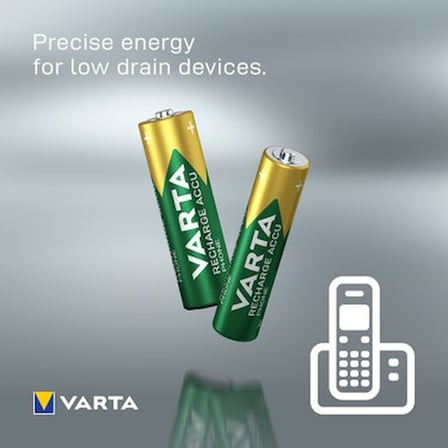 Şarj Edilebilir Aaa Pil 550Mah 2'Li Set, Uzun Süreli Kullanım