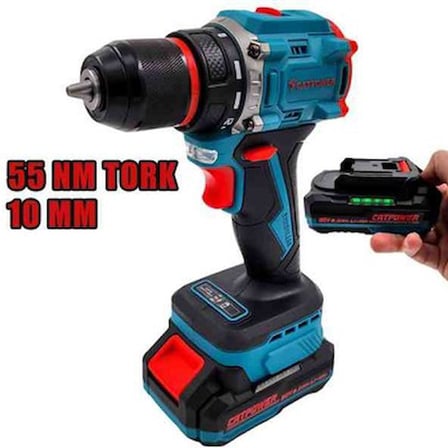 20V Güçlü Akülü Vidalama 2.0 Ah Li-ion Darbesiz Mandren ile Pratik Kullanım