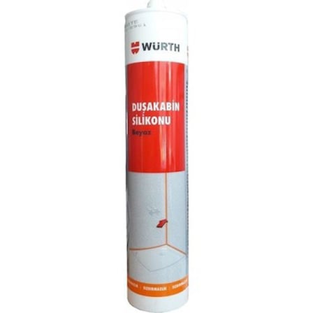 Beyaz Duşakabin Silikonu - 310 ml Suya Dayanıklı Yüksek Kalite