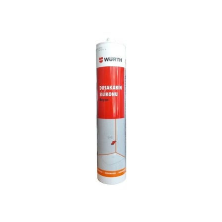 Beyaz Duşakabin Silikonu - 310 ml Suya Dayanıklı Yüksek Kalite