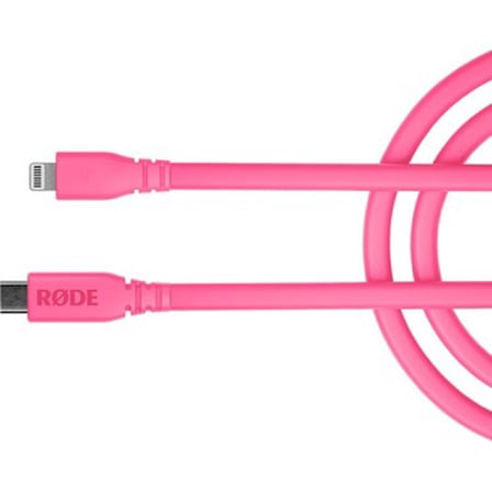Pembe Renkli Lightning USB-C Kablo ile Pratik Bağlantı