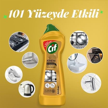 Altın Işıltısı ile Yüzey Temizleyici 750 ml Amber Kokulu