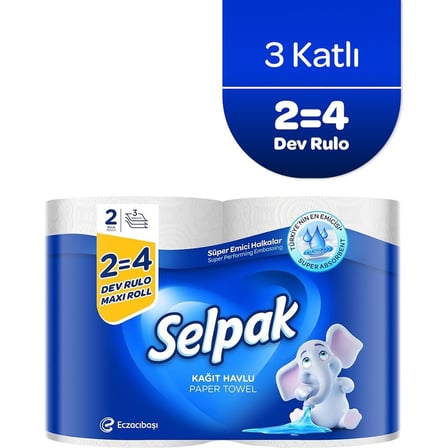 2'li Dev Rulo Kağıt Havlu