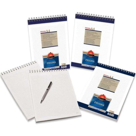 Kareli Defter A4 Boyutunda 100 Yaprak, Karton Kapaklı