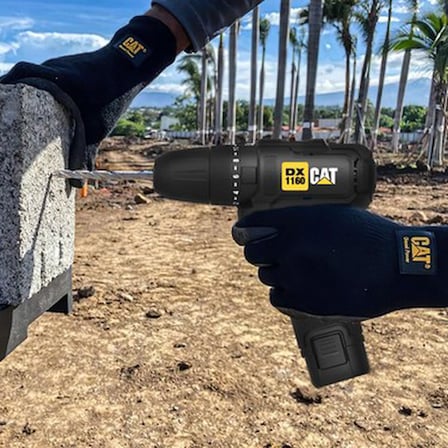 Cat DX1160 12VOLT/2.0AH Li-Ion Çift Akülü Kömürsüz Profesyonel Şarjlı Darbeli Matkap + DA01901 32