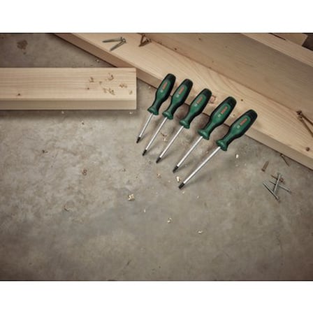 5 parçadan oluşan torx tornavida seti, S2 çelik malzeme ile