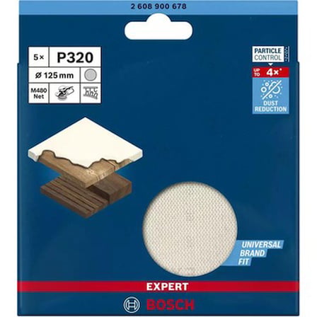 125 mm Çapında Ağ Zımpara, 320 Kum Elek ve Telli Yapı ile Sıfır Hata