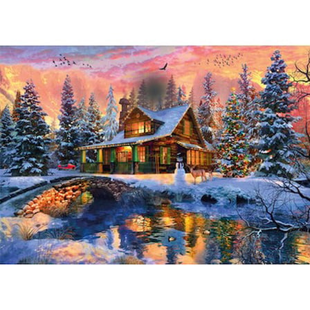 1000 Parça Noel Işıkları Temalı Bulmaca