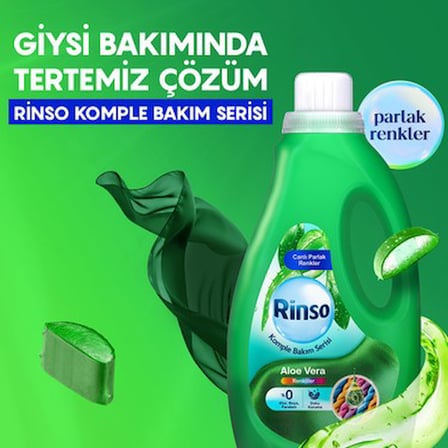 2.5 L Aloe Vera Özlü Sıvı Deterjan Renkliler İçin