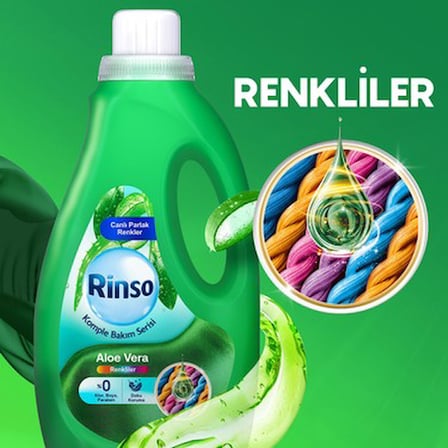2.5 L Aloe Vera Özlü Sıvı Deterjan Renkliler İçin