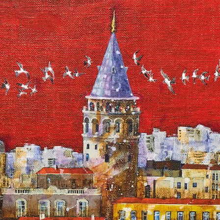 1000 Parça Kırmızı İstanbul Temalı Zeka Oyunu
