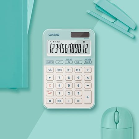 Casio MS-20YC-LG-W-DP Masaüstü Mint Yeşili Hesap