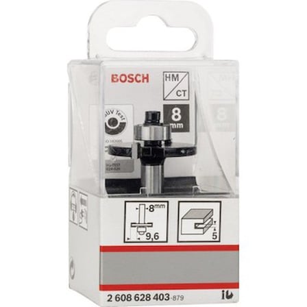 8 x 32 x 5 x 51 mm Kanal Freze, Metal Kesim İçin Uygun