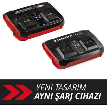 Orijinal Einhell şarj cihazı Power X-change çift şarj cihazı 4 Ah Power X-Change (18 V, 2 x 18 V