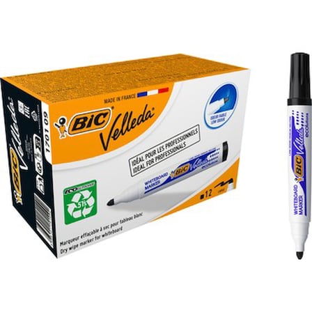 Yuvarlak Uçlu Beyaz Tahta Kalemi, 12'li Paket
