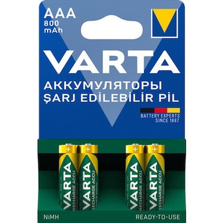 4'Lü 800Mah Aaa Şarj Edilebilir Pil Seti