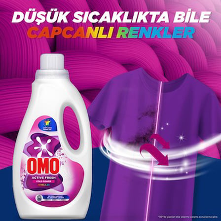 Etkili Renkliler için Sıvı Çamaşır Deterjanı 1500 ml