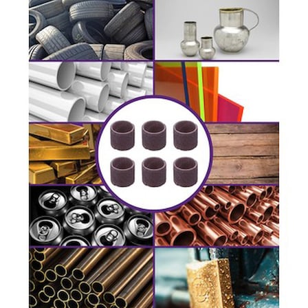 13 mm İnce Zımpara 120 Kum 6 Adet, Ahşap ve Fiberglas İçin Uygun