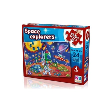 KS Games Space Explorers 24 Parça Jumbo Boy