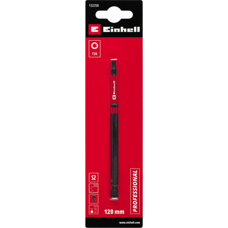 Orijinal Einhell Çift Torsiyonlu Darbeli Bit, 120 mm, T20 (S2 Çelik, Yüksek Dayanıklılık, Çift