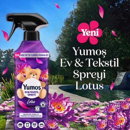 Ev ve Tekstil Spreyi 450 ml Lotus Yıkanması Zor Eşyalar İçin