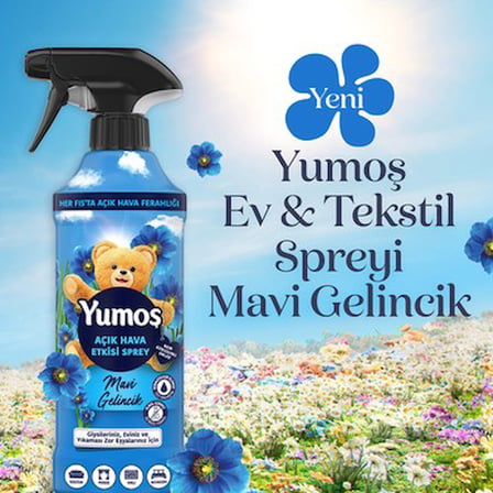 430 ml Yıkanması Zor Eşyalar İçin Mavi Gelincik Sprey