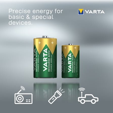 Ni-Mh 3000mAh C Tipi Şarjlı Pil 2'li Paket Güçlü Performans