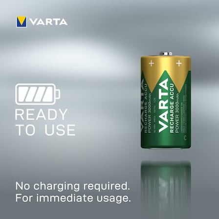 Ni-Mh 3000mAh C Tipi Şarjlı Pil 2'li Paket Güçlü Performans