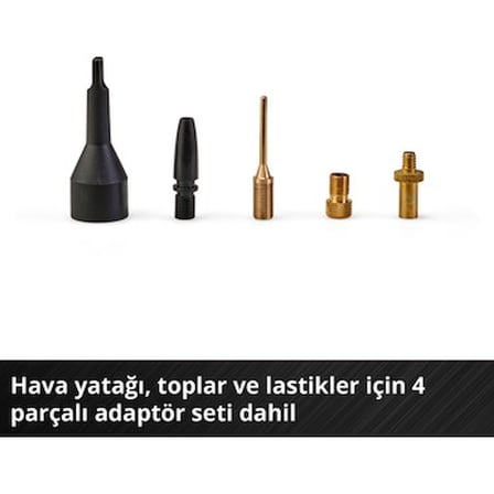 Hibrit Kompresör 18 V ile Güç Kablosu veya Akü ile Çalışma
