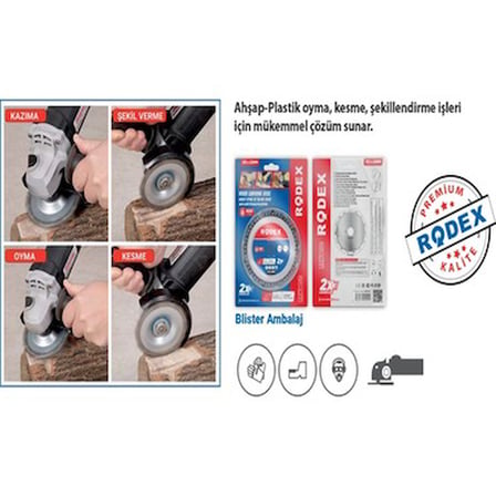 Ahşap Oyma ve Işleme Diski, 115 mm, Ultra Keskin Bıçaklar