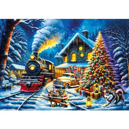 50 Parça Noel Hediyeleri Temalı Eğlenceli Puzzle