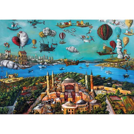 2000 Parçalı Hagia Sophia Göç Yolları Temalı Yapboz