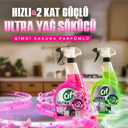 1000 ml Sakura Parfümlü Kir ve Yağ Sökücü Ultra Sprey