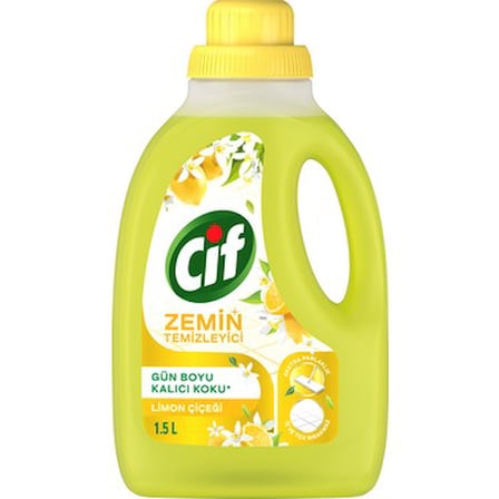 1500 ml Limon Çiçeği Kokusuyla Kalıcı Temizlik Ürünü