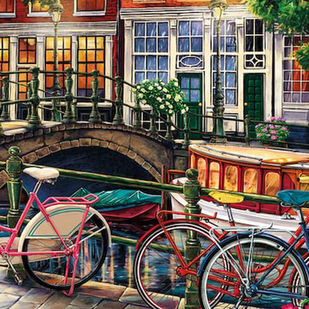 1000 Parça Amsterdam'da Güzel Gün Batımı Bulmacası