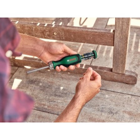 12 Uçlu Ergonomik Cırcır Tornavida Seti ile Yüksek Kalite