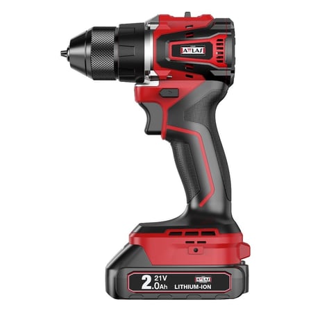 21V 2x2.0Ah Çift Akülü Kömürsüz Darbeli Matkap, 45 NM Tork