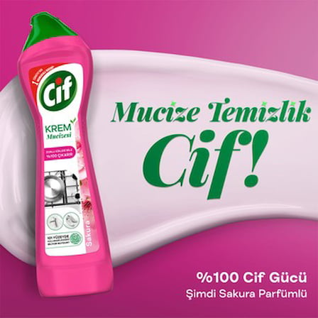 500 ml Sakura Parfümlü Yüzey Temizleyici Kolay Kullanım