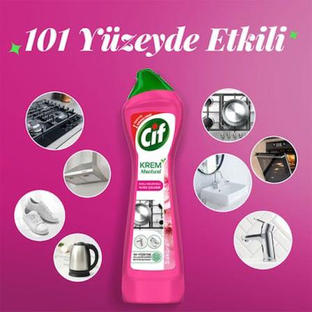 500 ml Sakura Parfümlü Yüzey Temizleyici Kolay Kullanım