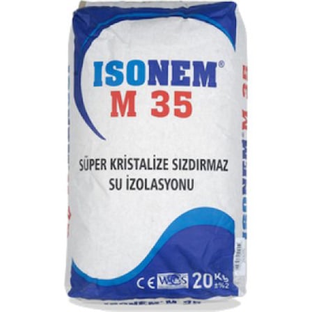 Sızdırmaz Su Yalıtım Malzemesi 20 kg Kristalize Formül