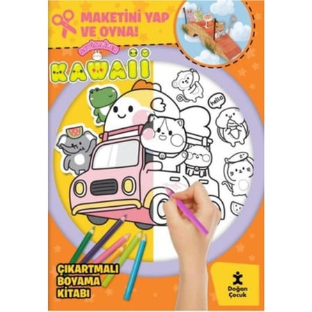 Kawaii Sevimliler: Eğlenceli Boyama Kitabı