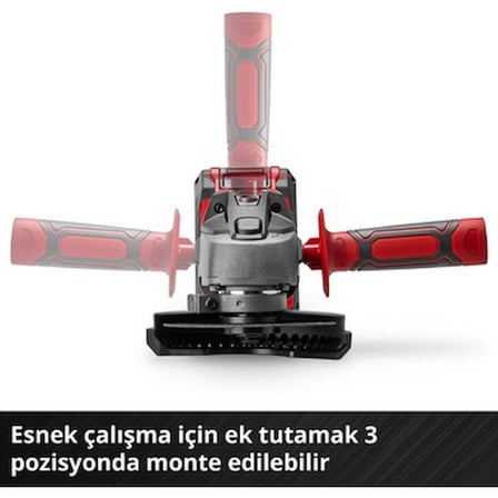 Einhell Akülü Avuç Taşlama TC-AG 18/115 Li-Solo Power X-Change (18 V, 115 mm Disk Çapı, 28 mm Kesme