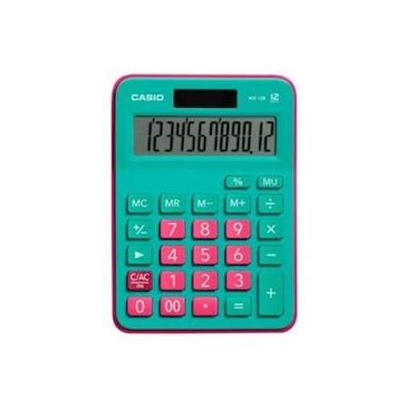 Casio MX-12B-GNRD Yeşil+Pembe 12 Hane Masa Üstü Hesap
