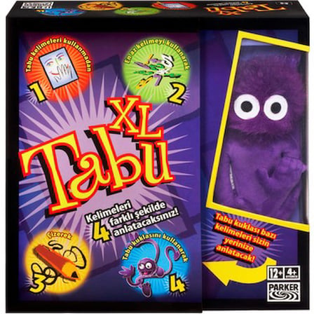 Hasbro Gaming Tabu XL Kutu Oyunu – 4 Anlatım Şekliyle 12+ Yaş için Parti ve Aileye Uygun Eğlenceli
