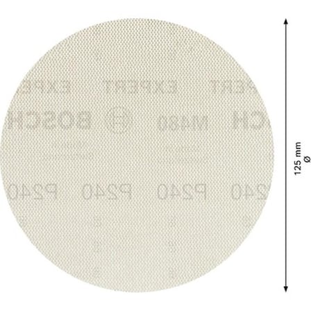 125 mm 240 kum elek telli ağ zımpara kağıdı